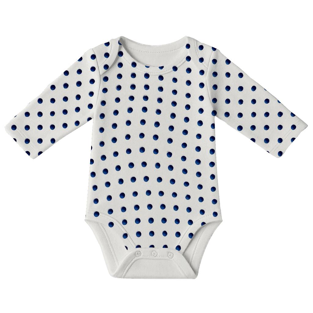 Tiny Dot Moire kimono style baby bodysuits