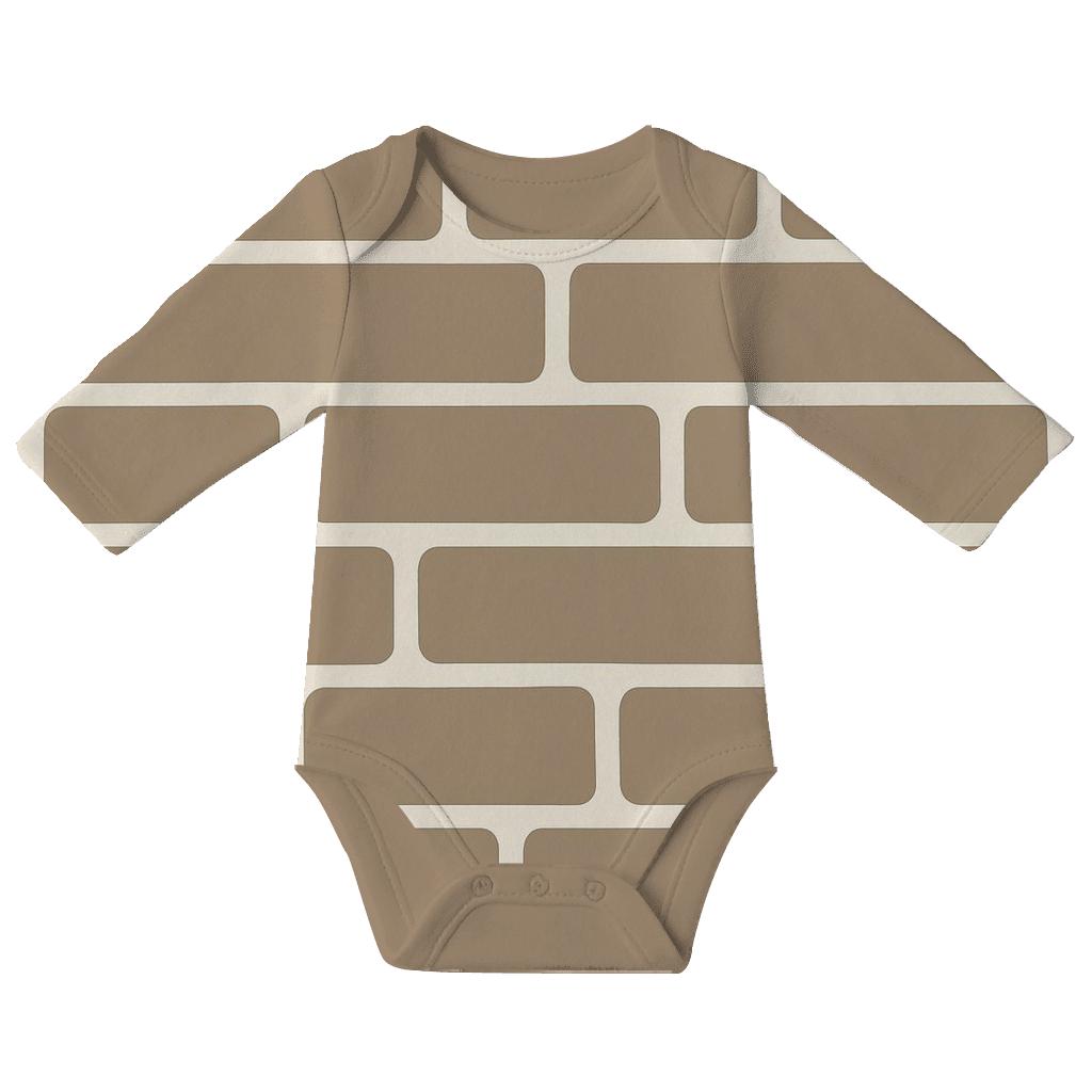 Offset Brick Calm personalized infant bodysuits