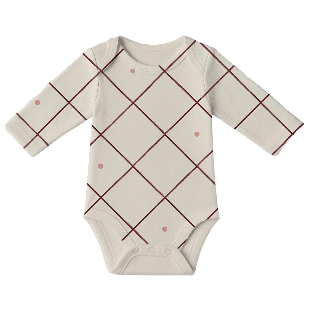 Diamond Drift Quilt kimono style baby bodysuits