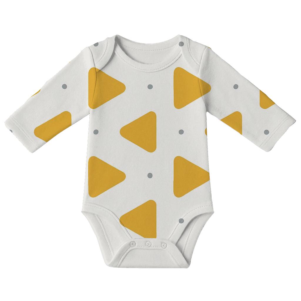 Triangle Sprinkle Grid custom baby bodysuits