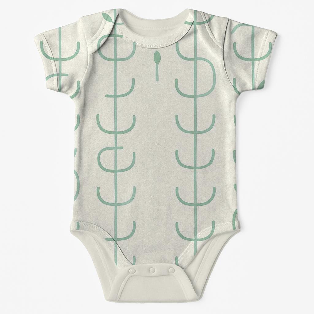 Vine Loop Ladder sleeveless baby bodysuits