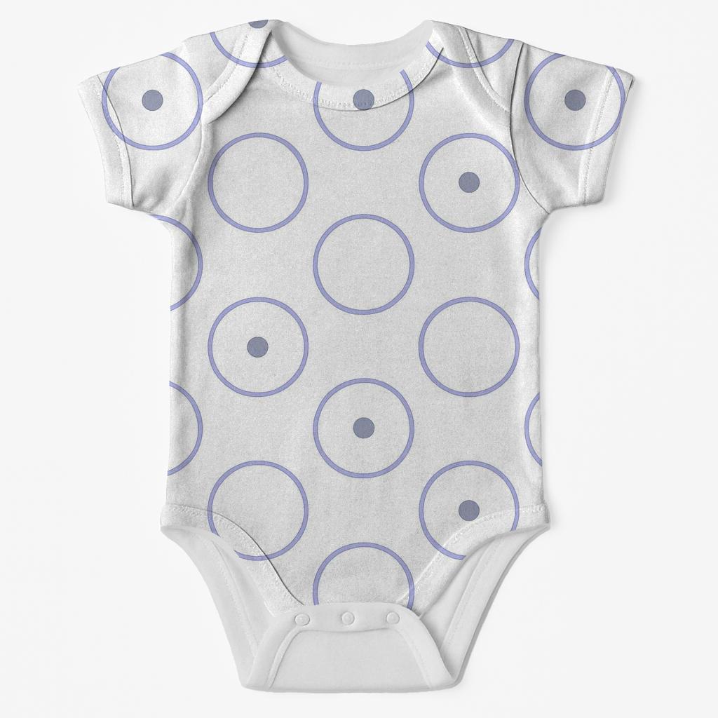 Round Ring Ripple Field comfortable snap baby bodysuits