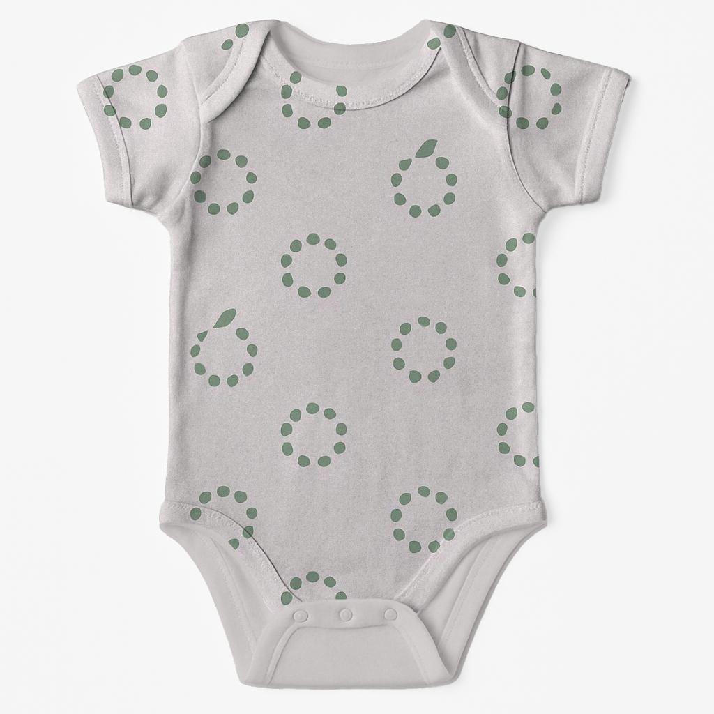 Canopy Dot Halo Rings personalized infant bodysuits