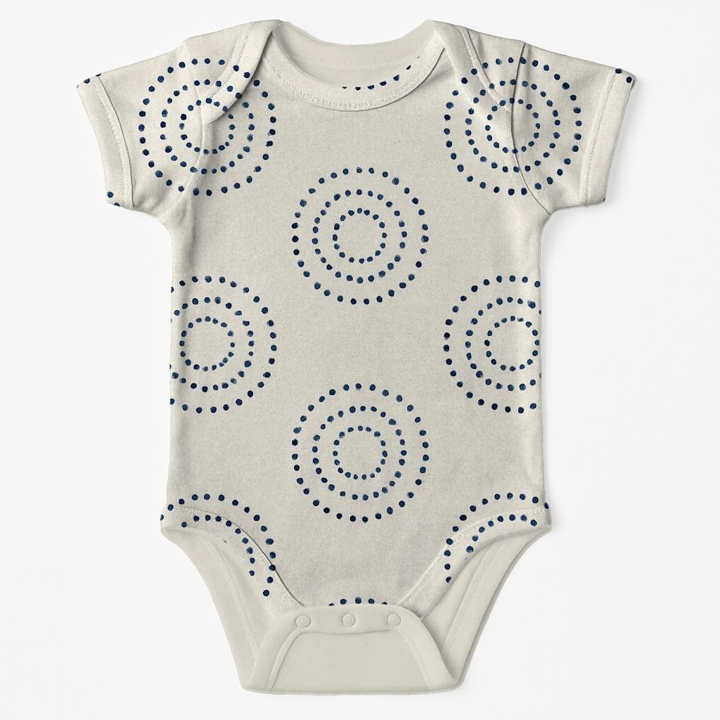 Orbit Dot Lattice baby bodysuits for newborns