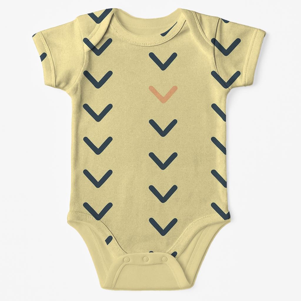 Mini Chevron Breeze baby bodysuits for newborns