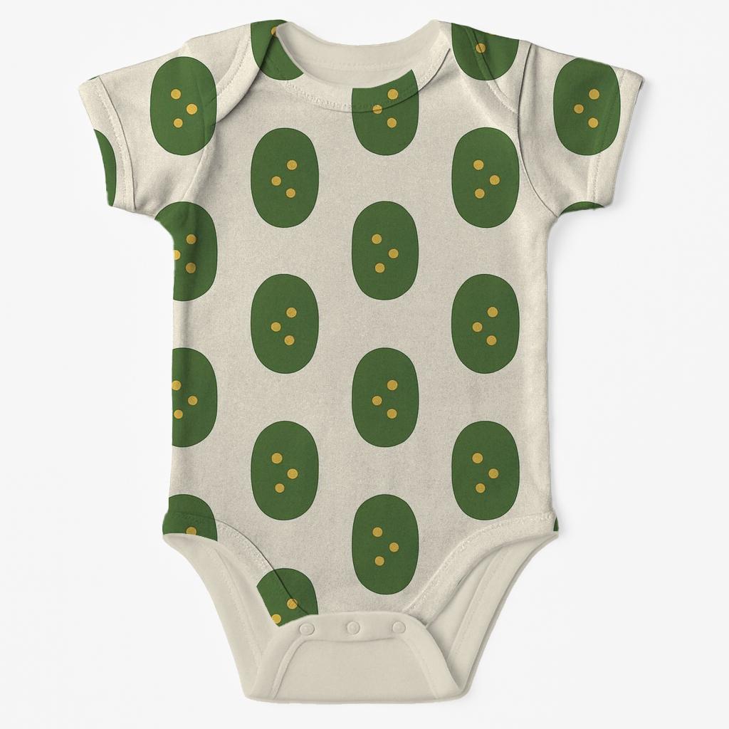 Rounded Pod Cell Repeat custom baby bodysuits