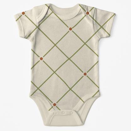 Interlaced Stem Weave Open custom baby bodysuits