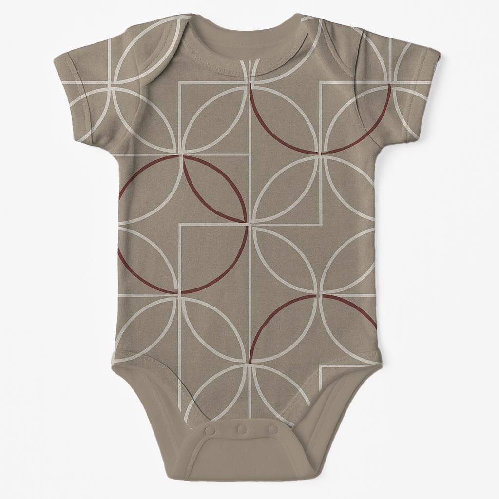 Corner Arc Quilt personalized infant bodysuits