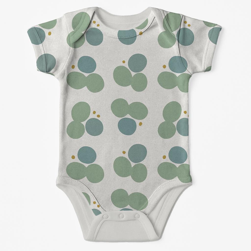 Canopy Pebble Cluster Repeat organic baby bodysuits