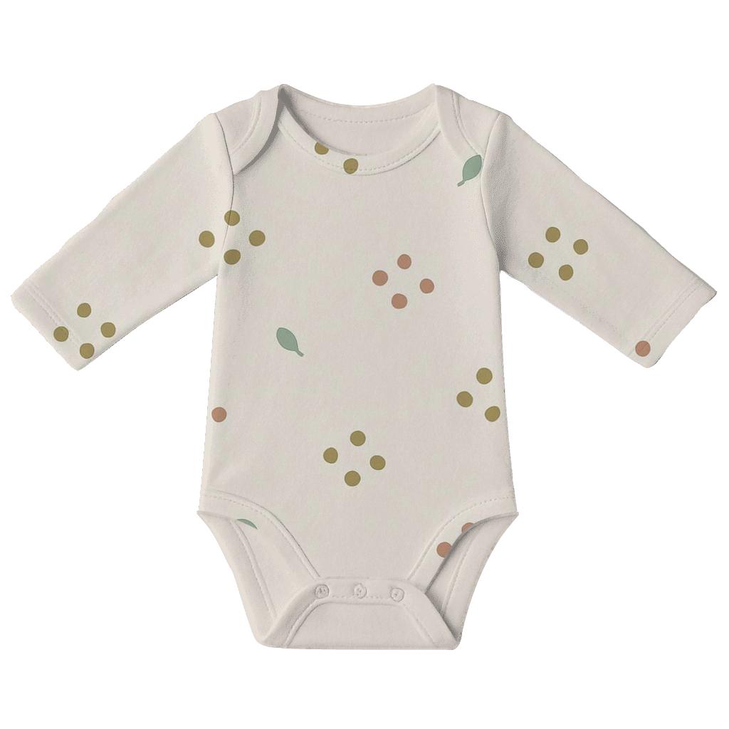 Seed Dot Hush Scatter soft cotton baby bodysuits