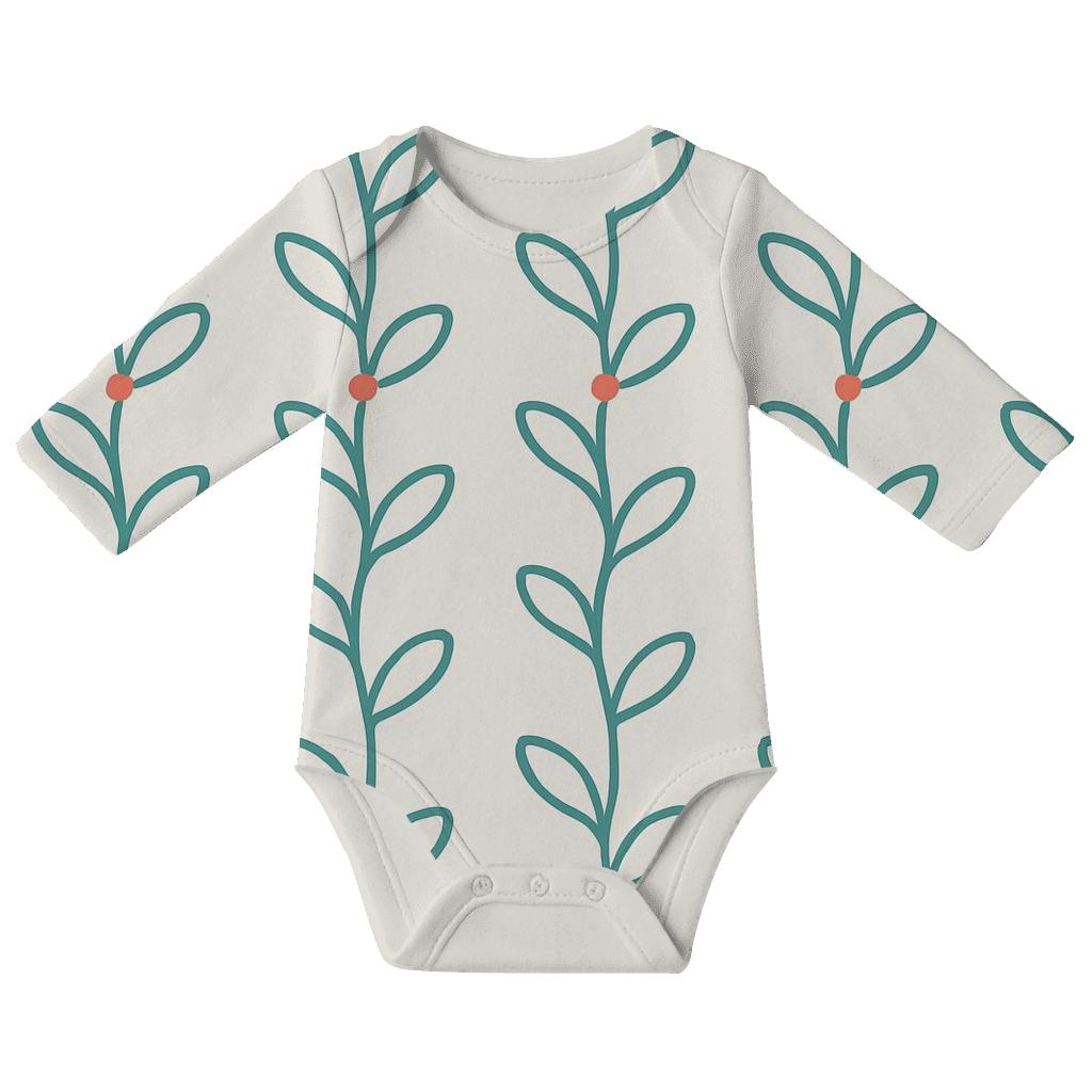 Gentle Vine Loop Ladder unique printed baby bodysuits