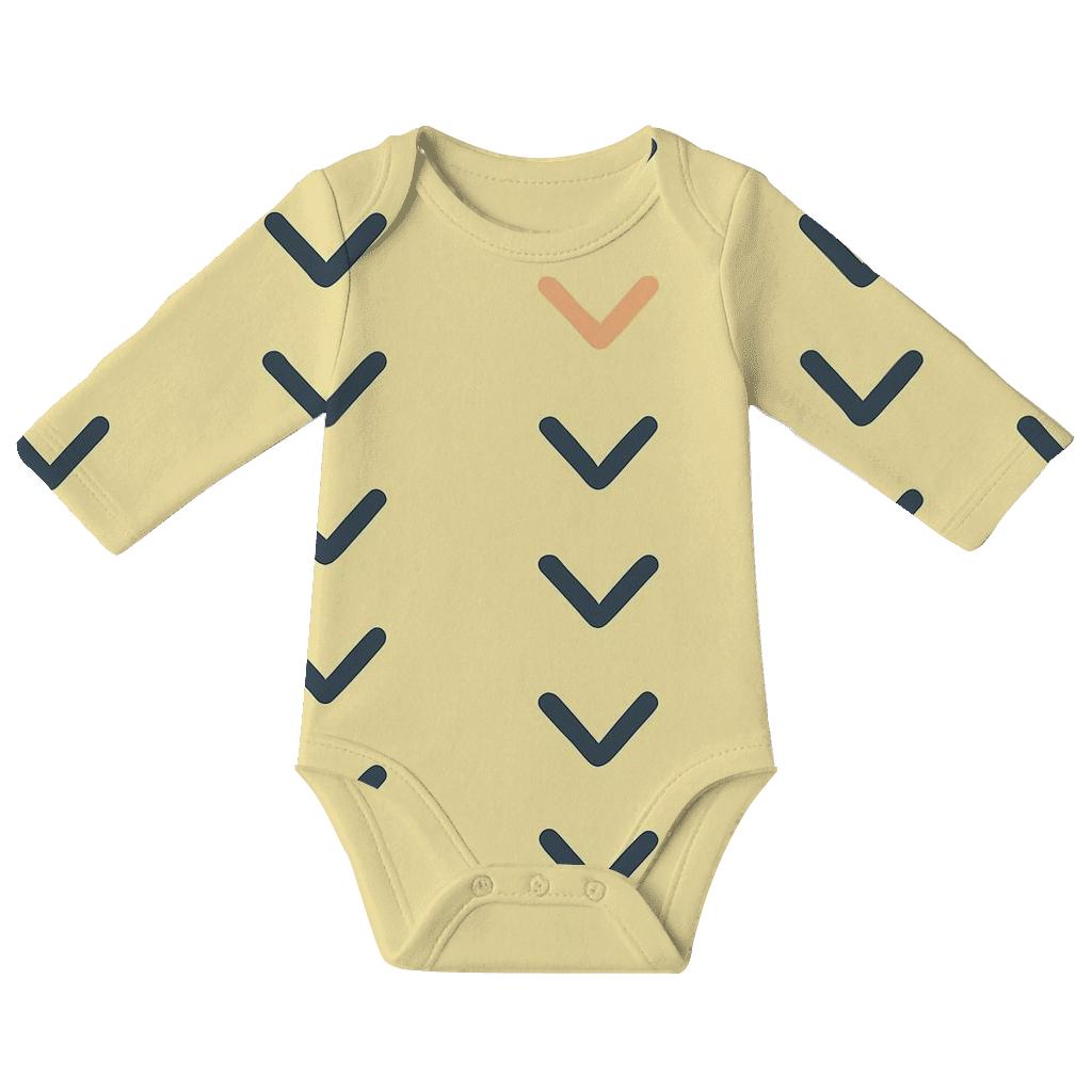 Mini Chevron Breeze comfortable snap baby bodysuits