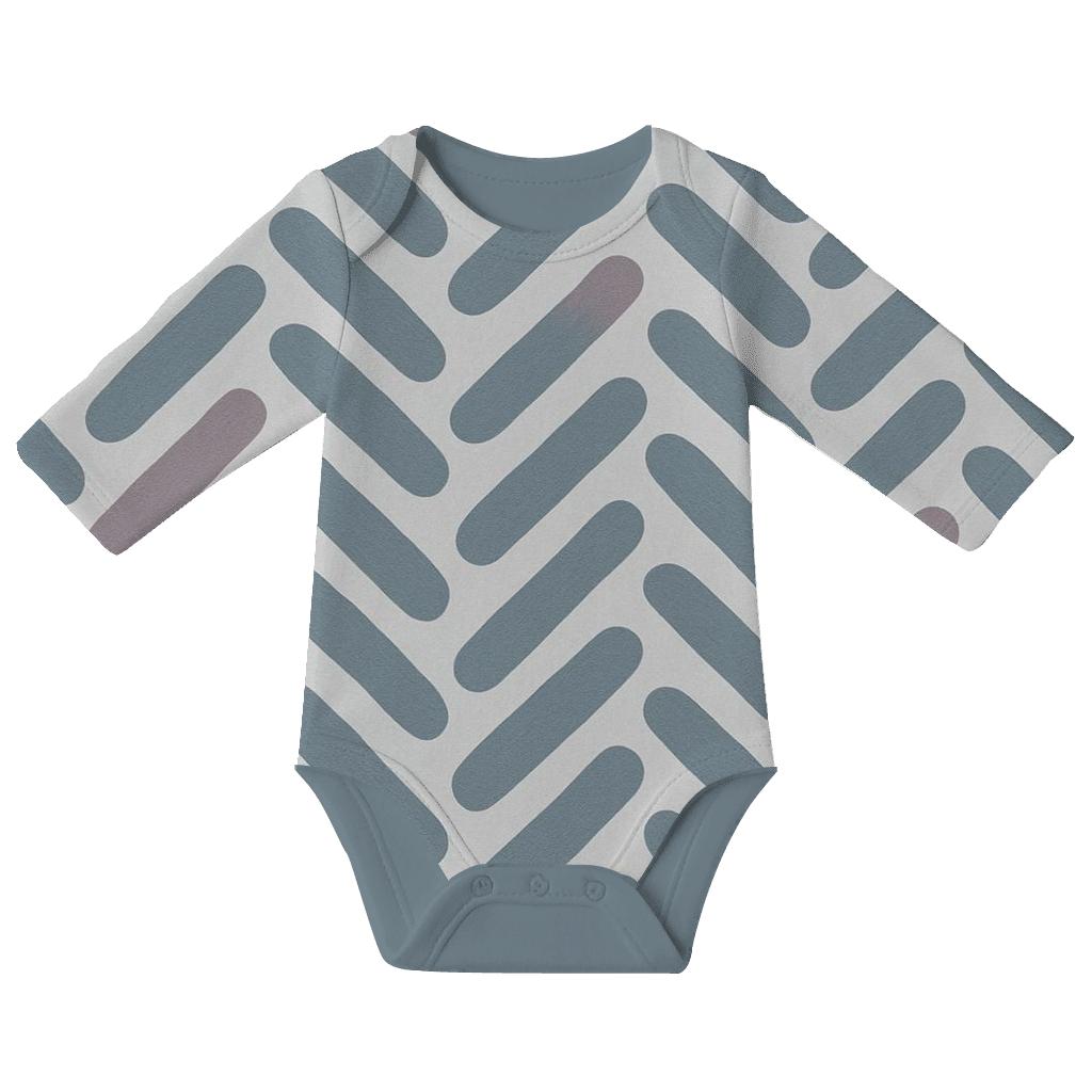 Feathered Herring Sketch unique printed baby bodysuits