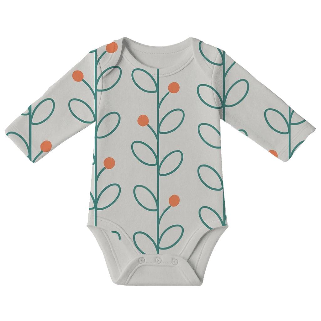 Vine Loop Ladder kimono style baby bodysuits