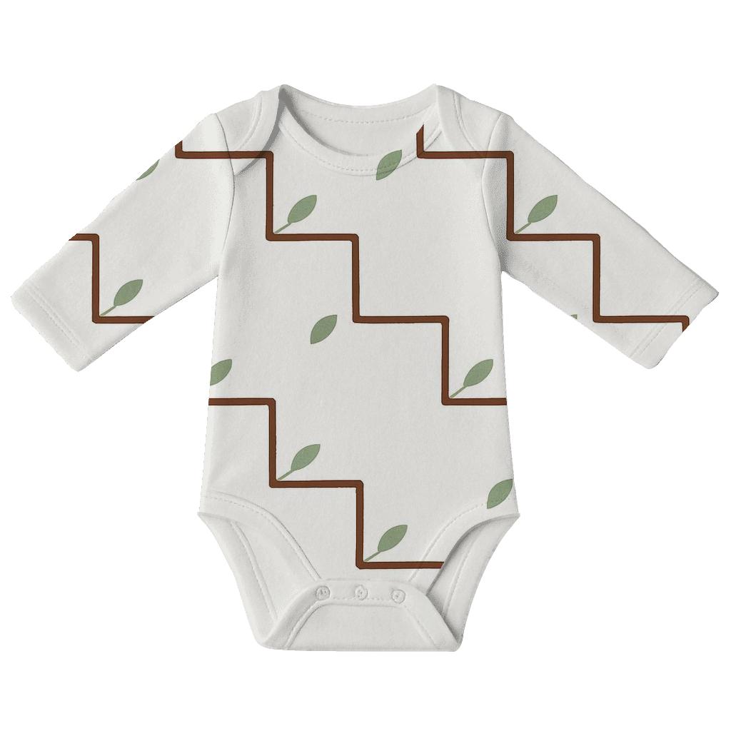 Branch Weave Steps unique printed baby bodysuits