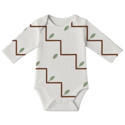 Branch Weave Steps unique printed baby bodysuits