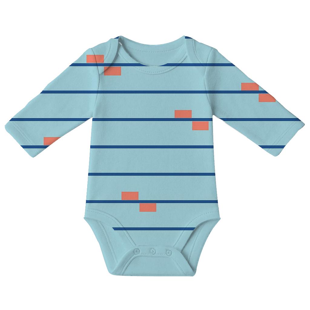 Step Stripe Intervals personalized infant bodysuits