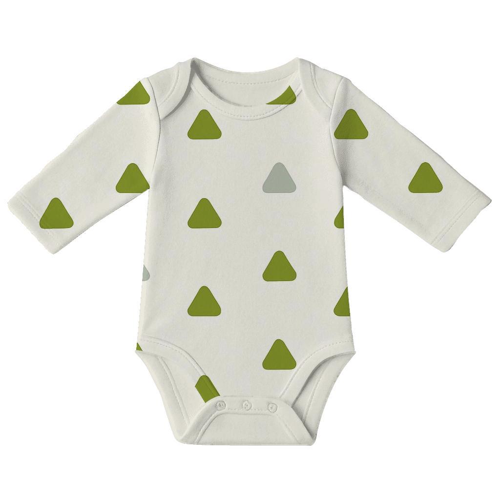 Rounded Triangle Drift personalized infant bodysuits