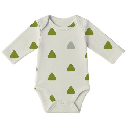 Rounded Triangle Drift personalized infant bodysuits