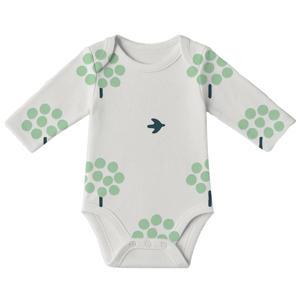 Canopy Dot Clusters With Silhouette Accents baby bodysuits for newborns