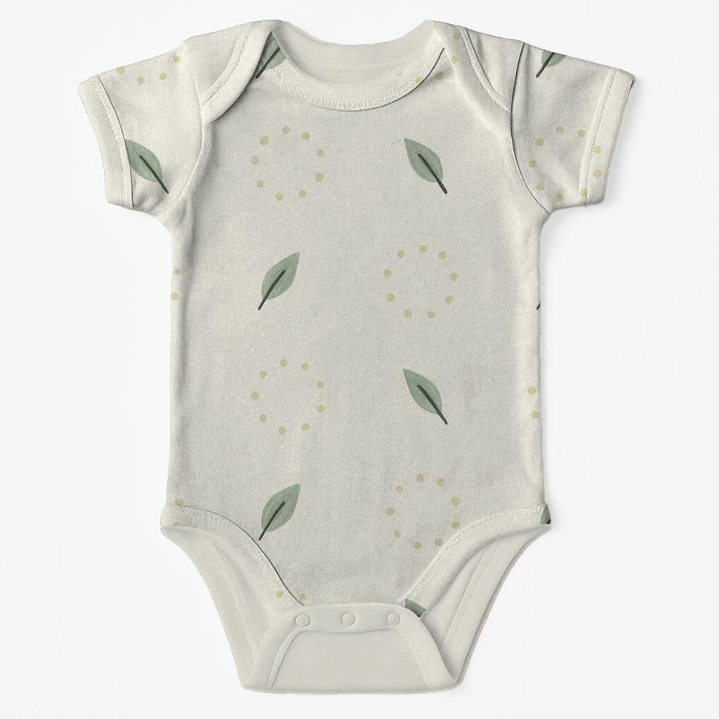 Canopy Dot Halo kimono style baby bodysuits