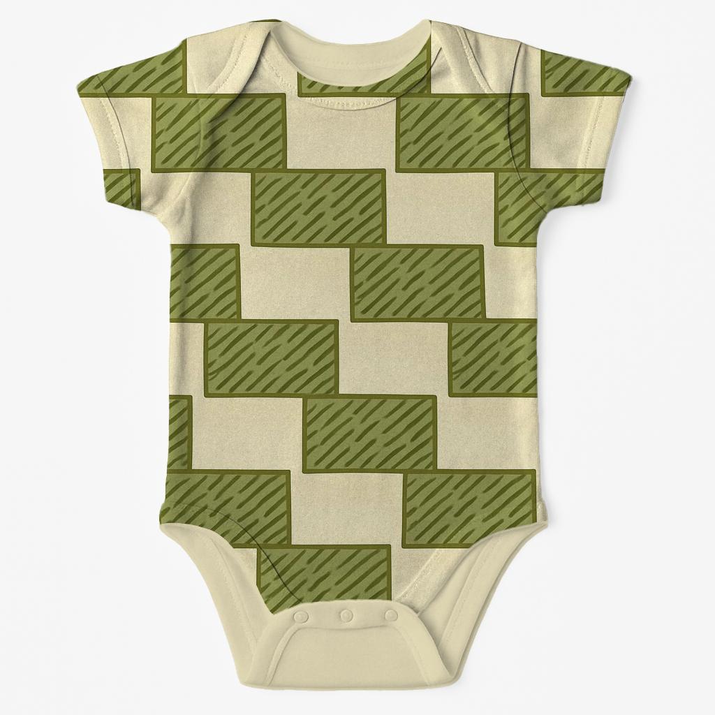 Leaf Hatch Steps organic baby bodysuits