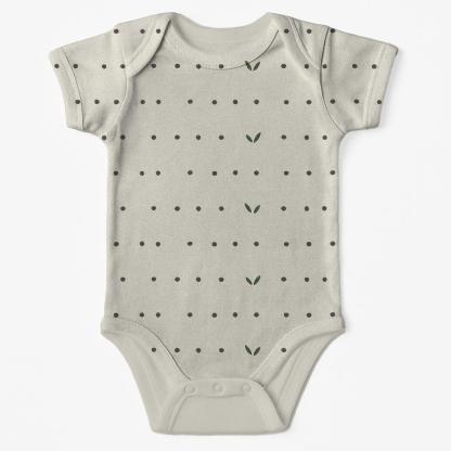 Seed Scatter Meter sleeveless baby bodysuits
