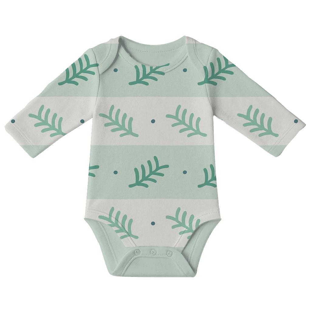 Mini Frond Banding comfortable snap baby bodysuits