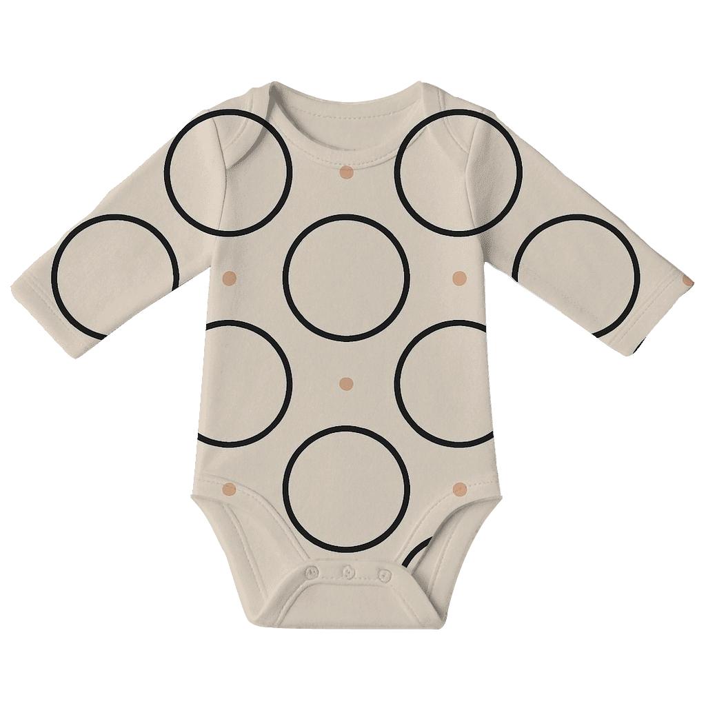 Circle Tile Half Shift personalized infant bodysuits