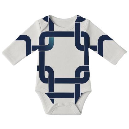 Interlace Ribbon Squares custom baby bodysuits