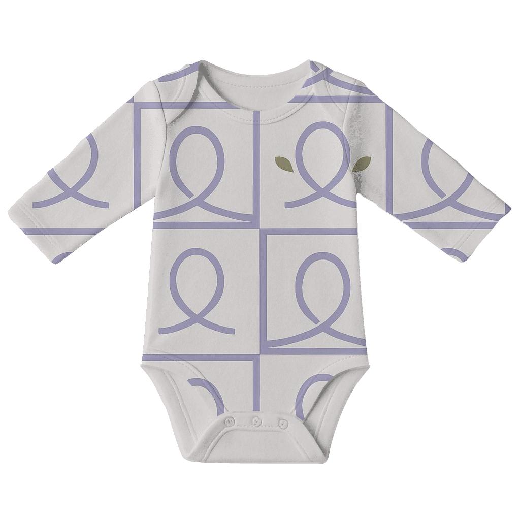 Vine Loop Quilt Blocks comfortable snap baby bodysuits