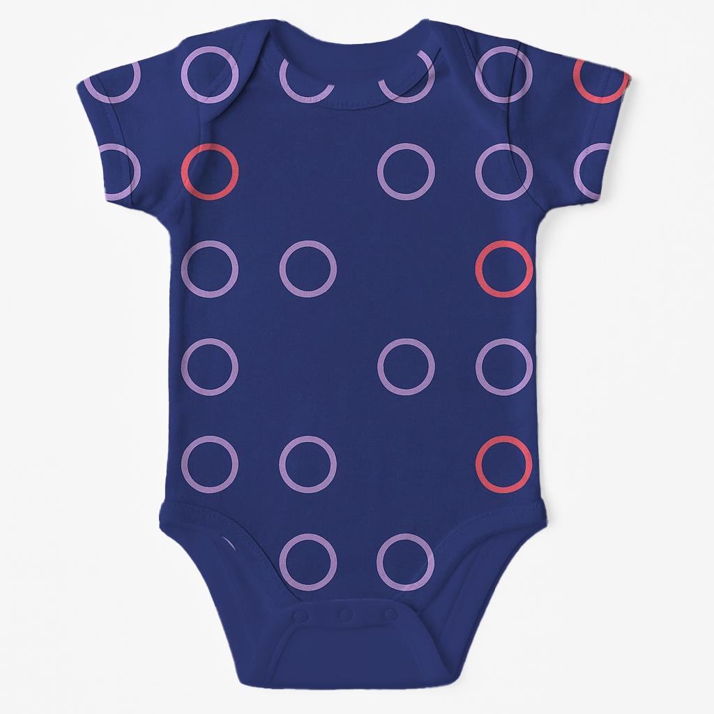 Ringlet Grid Pause organic baby bodysuits
