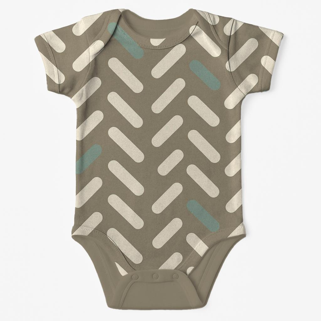Soft Herring Ribbon comfortable snap baby bodysuits