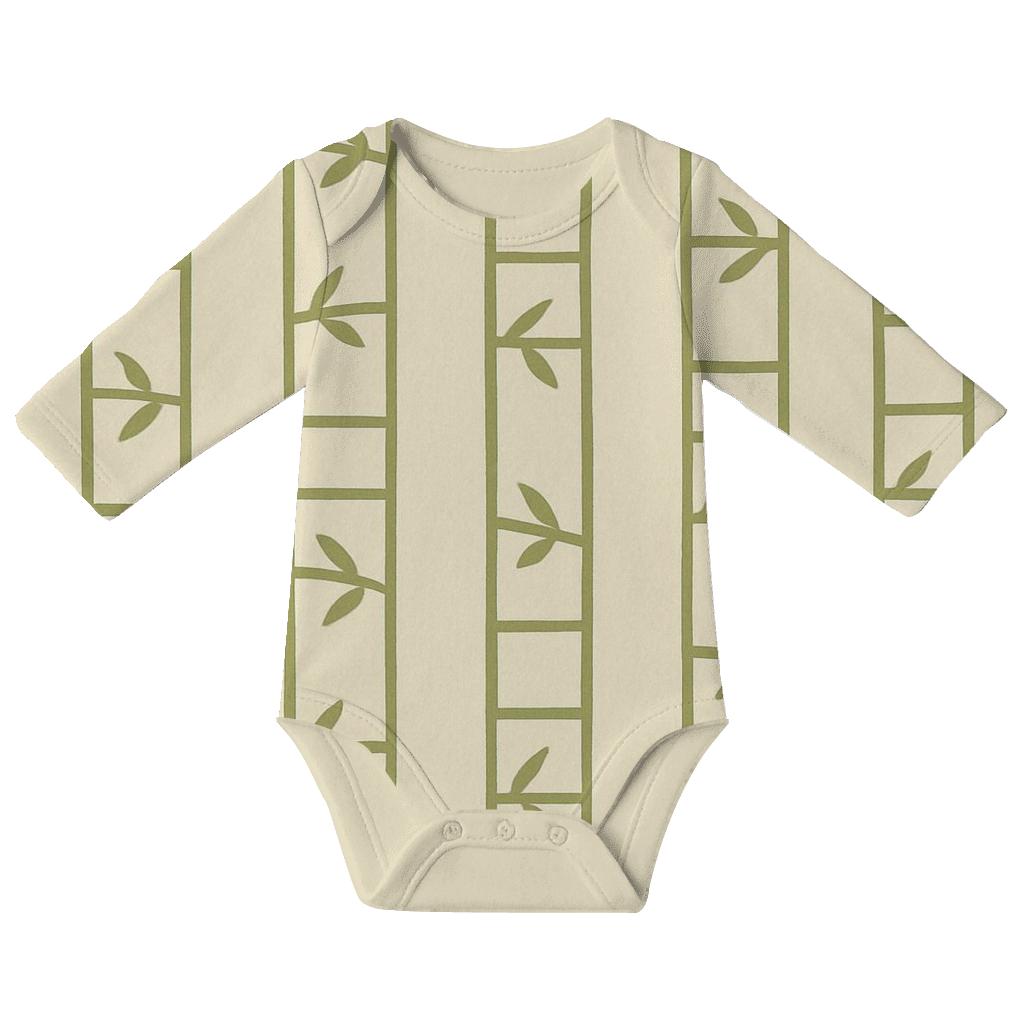 Leaf Hatch Ladder Lines personalized infant bodysuits