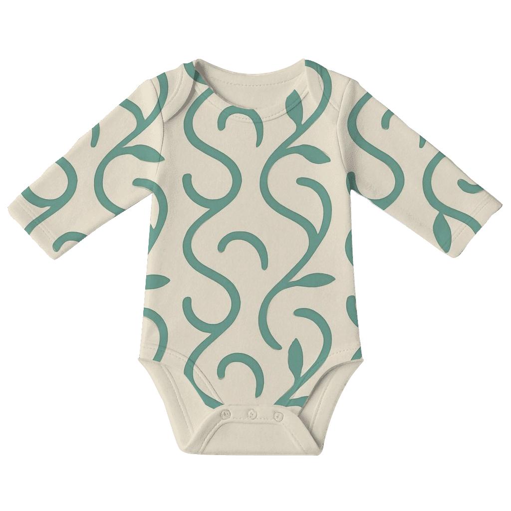 Ripple Vine S Curve Tracks unique printed baby bodysuits