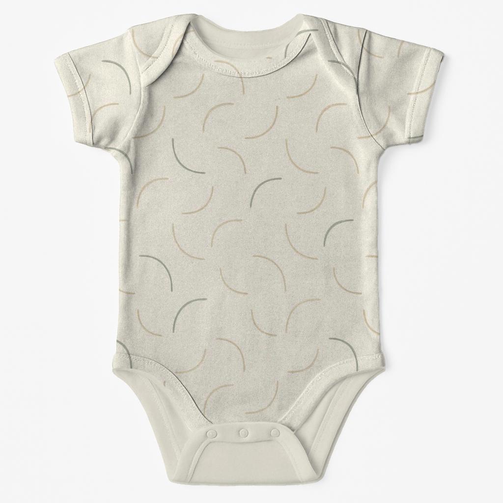Breezy Arc Lattice organic baby bodysuits