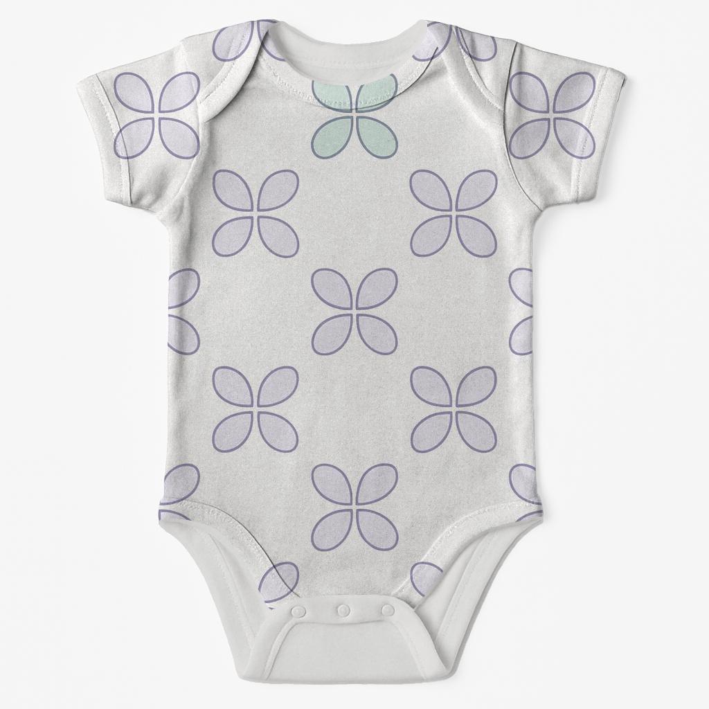 Open Petal Module Repeat soft cotton baby bodysuits