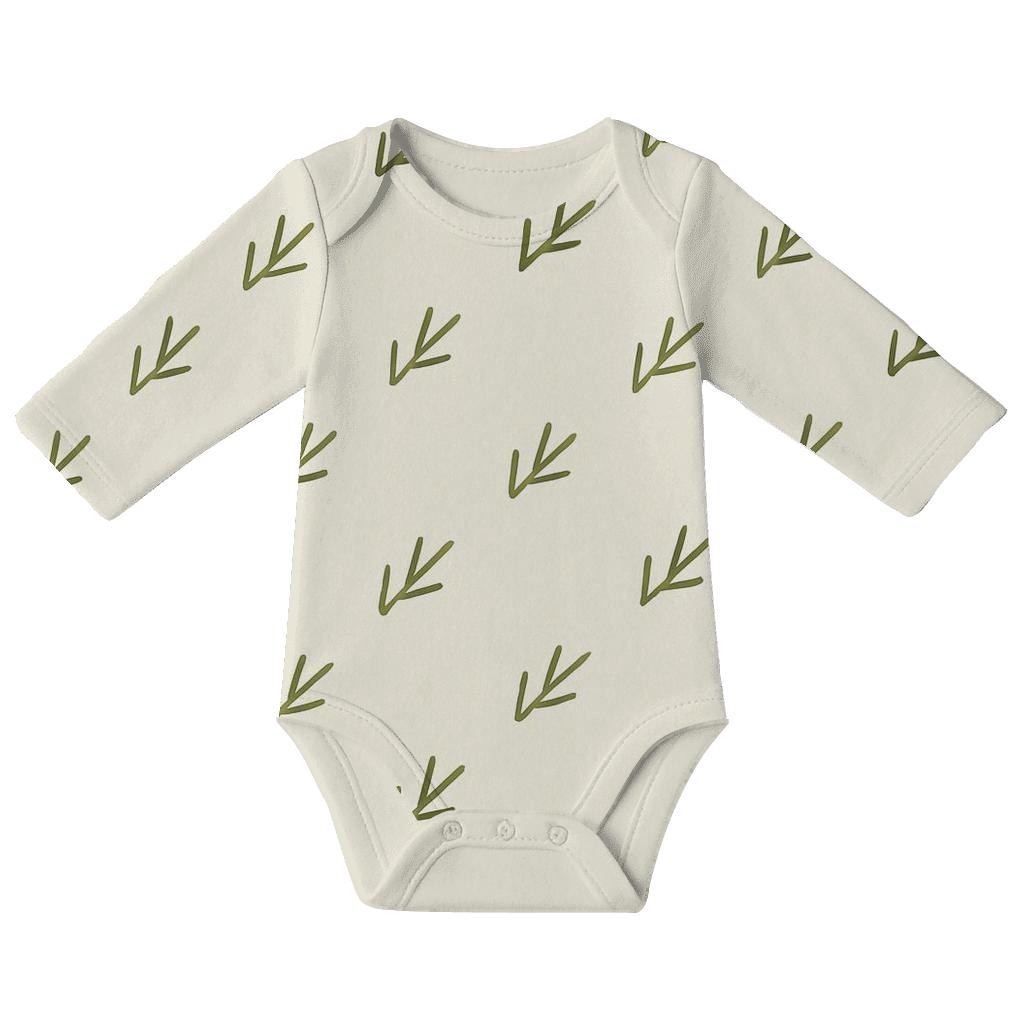 Leaf Hatch Drift unique printed baby bodysuits