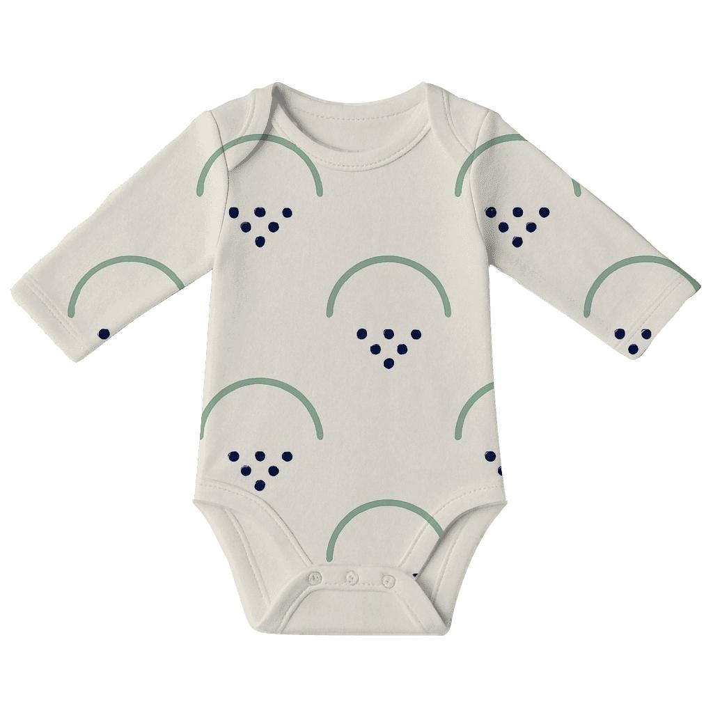 Quiet Canopy Dots And Arcs organic baby bodysuits