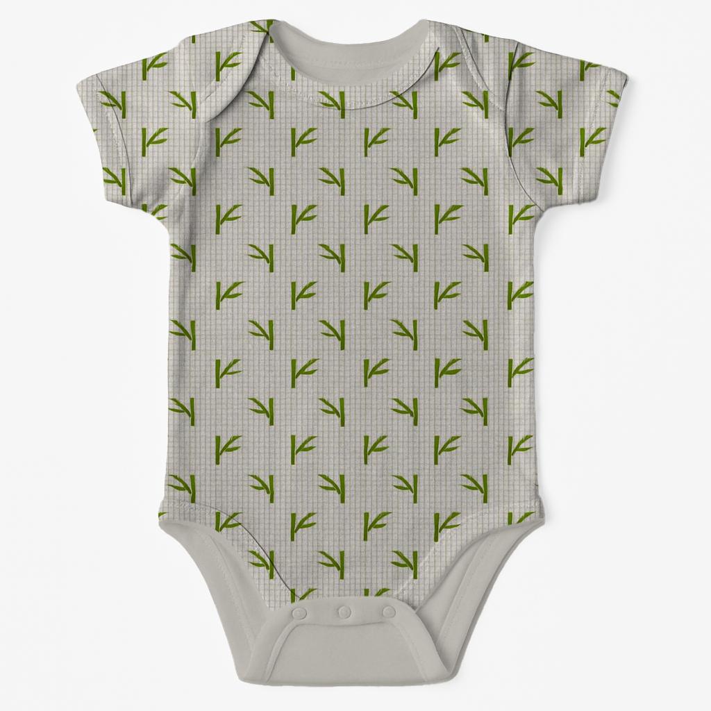 Branch Weave Micro Checks personalized infant bodysuits