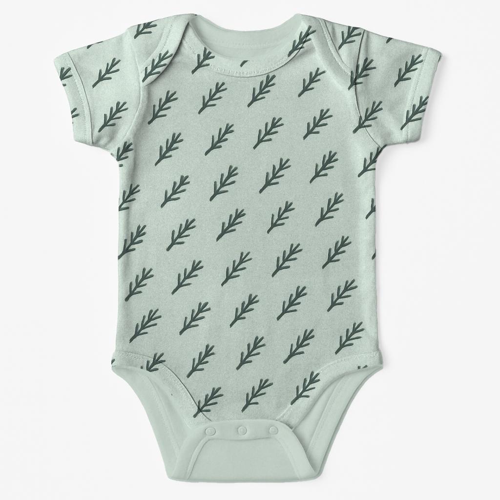 Frond Hatch Diagonal Calm personalized infant bodysuits