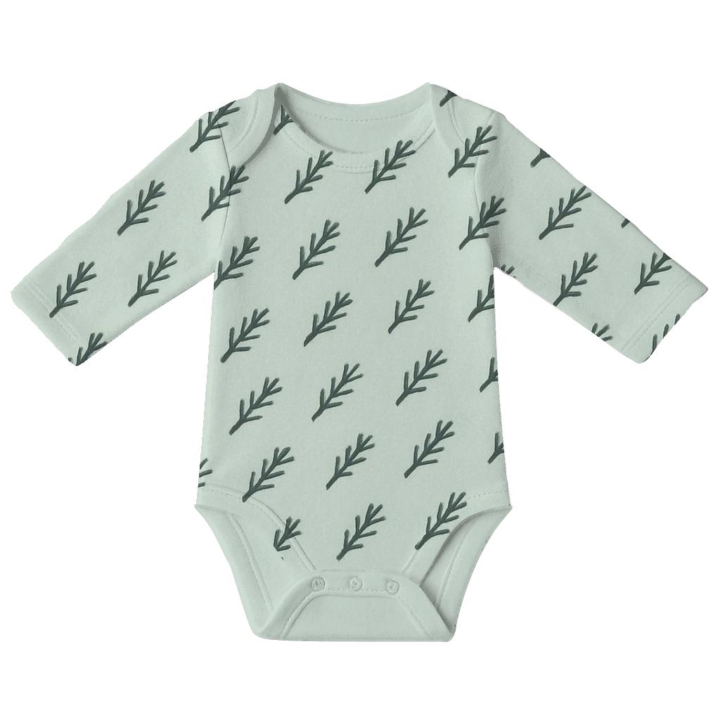 Frond Hatch Diagonal Calm sleeveless baby bodysuits