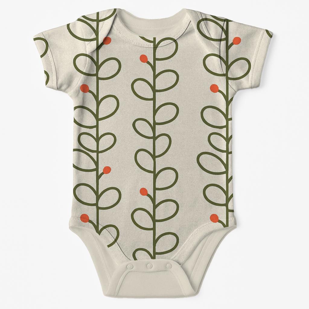 Vine Loop Ladder baby bodysuits for newborns