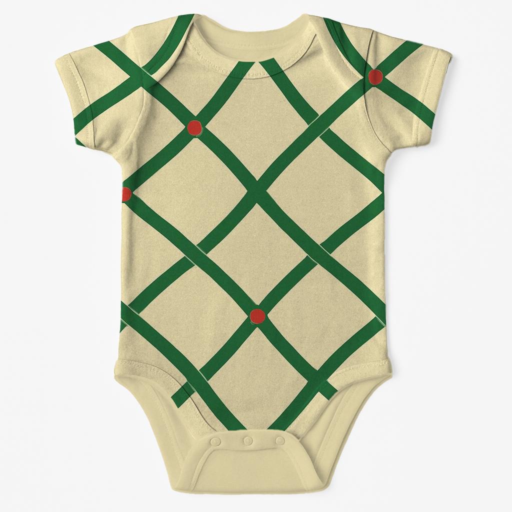 Sapling Stem Interlace personalized infant bodysuits