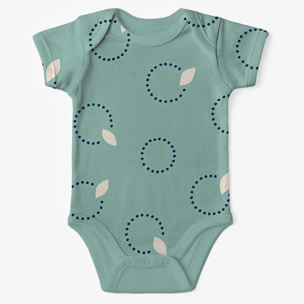 Canopy Dot Halo Clusters sleeveless baby bodysuits