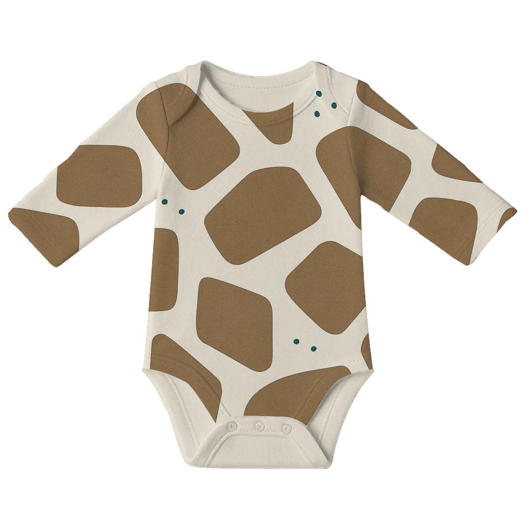 Bark Fragment Mosaic kimono style baby bodysuits