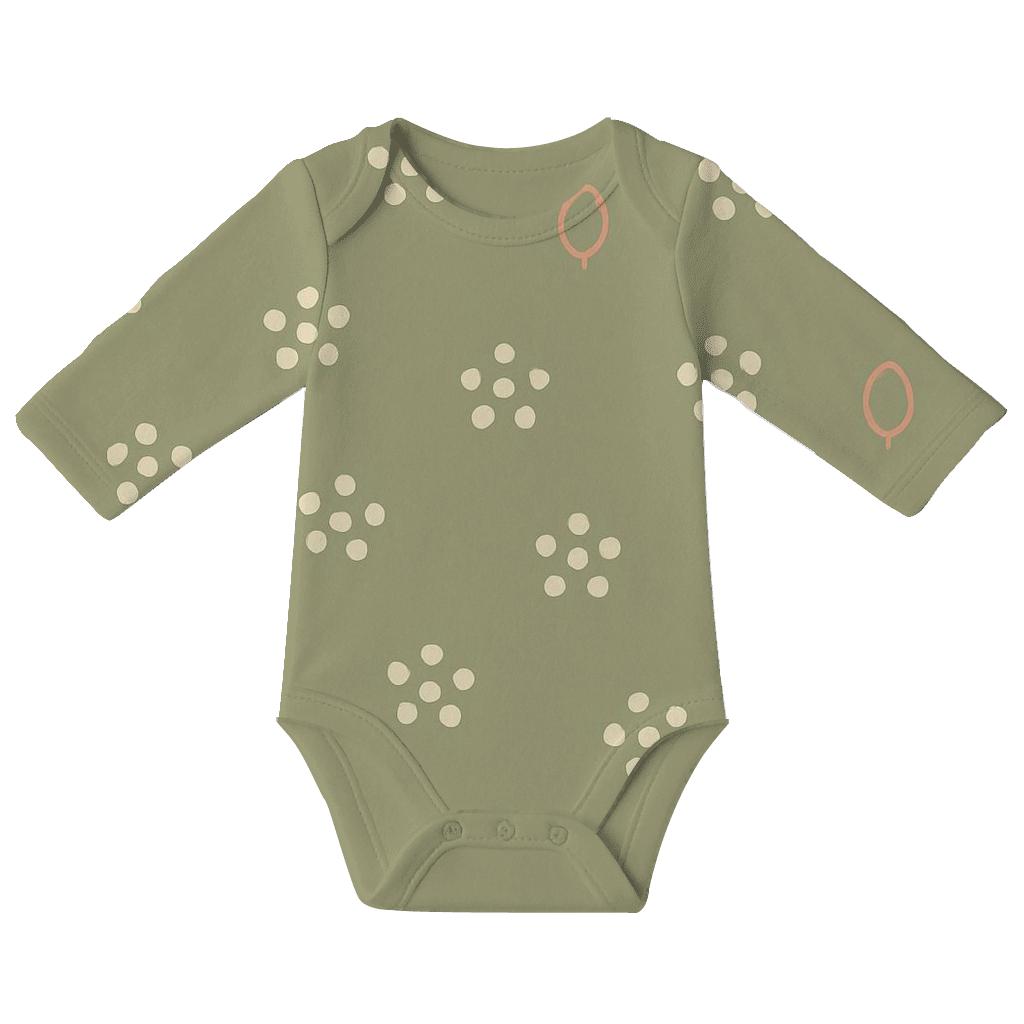 Seed Dot Canopy Calm sleeveless baby bodysuits