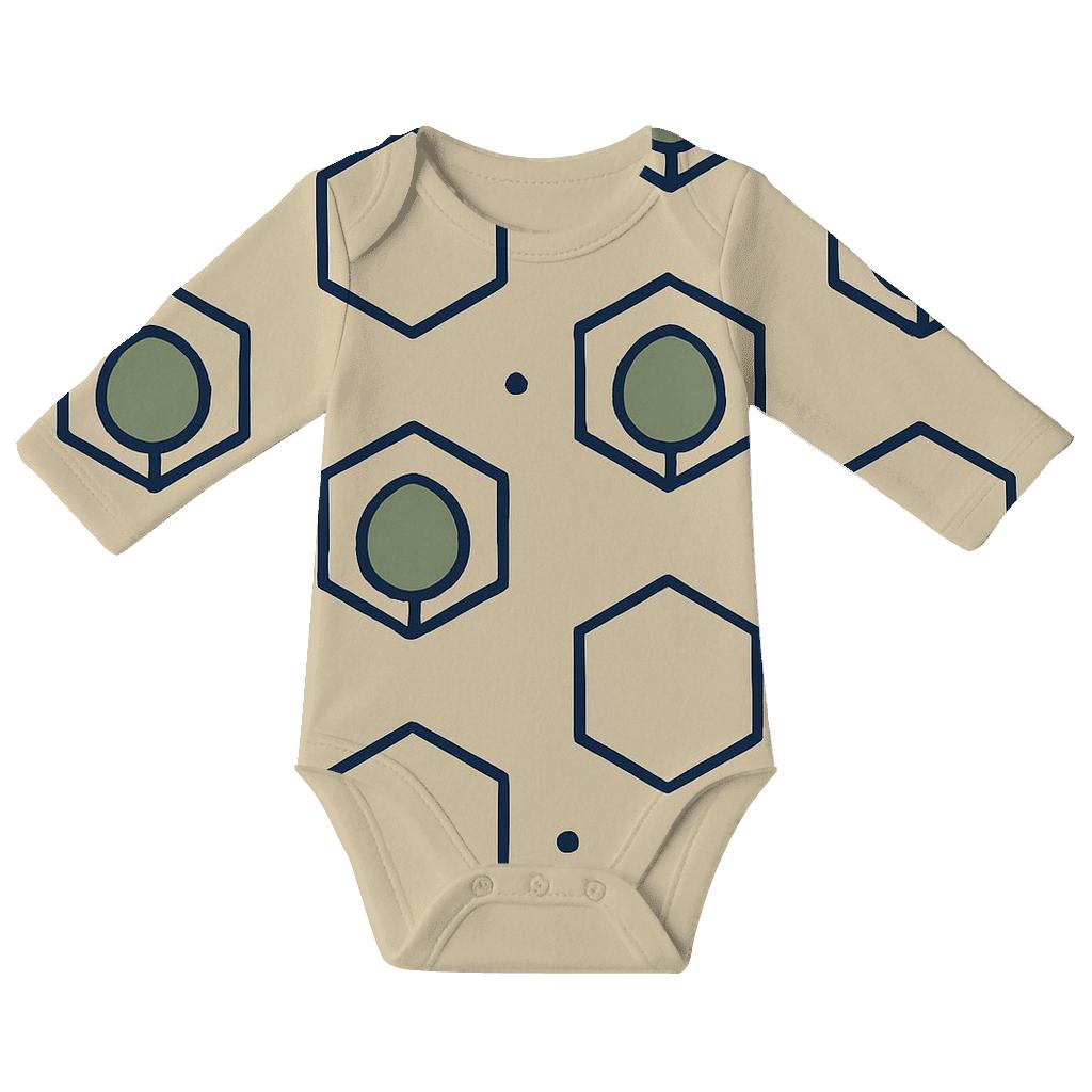 Pod Cell Repeat Quilt comfortable snap baby bodysuits