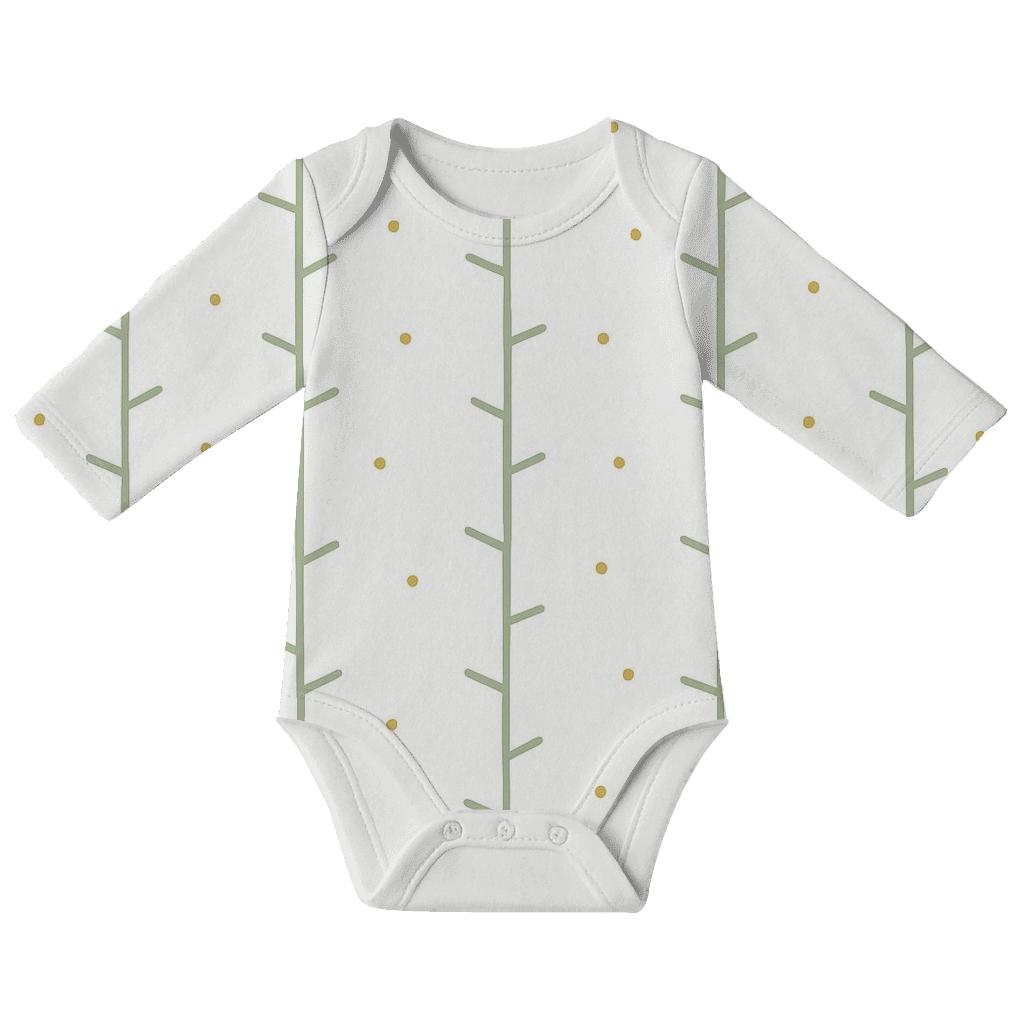 Stem Ladder Sparse Rhythm sleeveless baby bodysuits