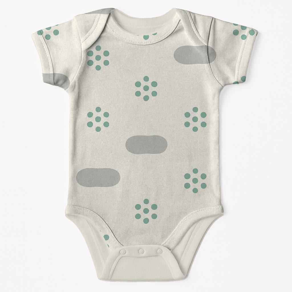 Canopy Dot Clusters With Pebble Groups baby bodysuits for newborns